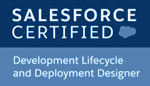 logo of Salesforce Development Lifecycle and Deployment Designer certificate