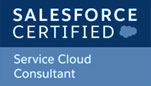 logo of Salesforce Service Cloud Consultant certificate