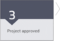 step 3, Project approved